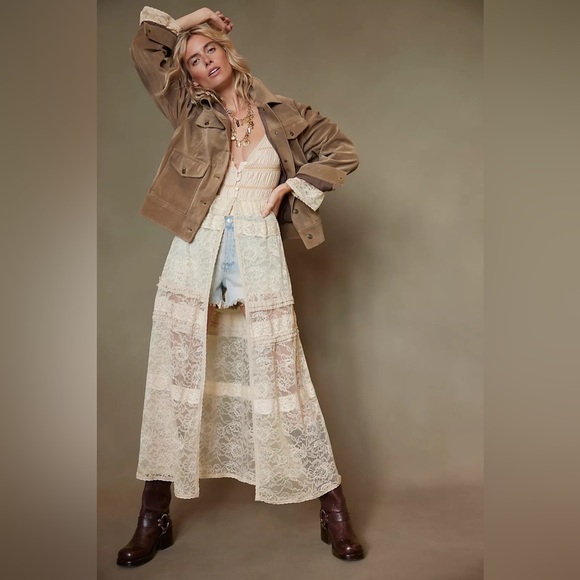 NEW Free People Sweet Saloon Maxi Bodysuit in PINK - Picture 1 of 16